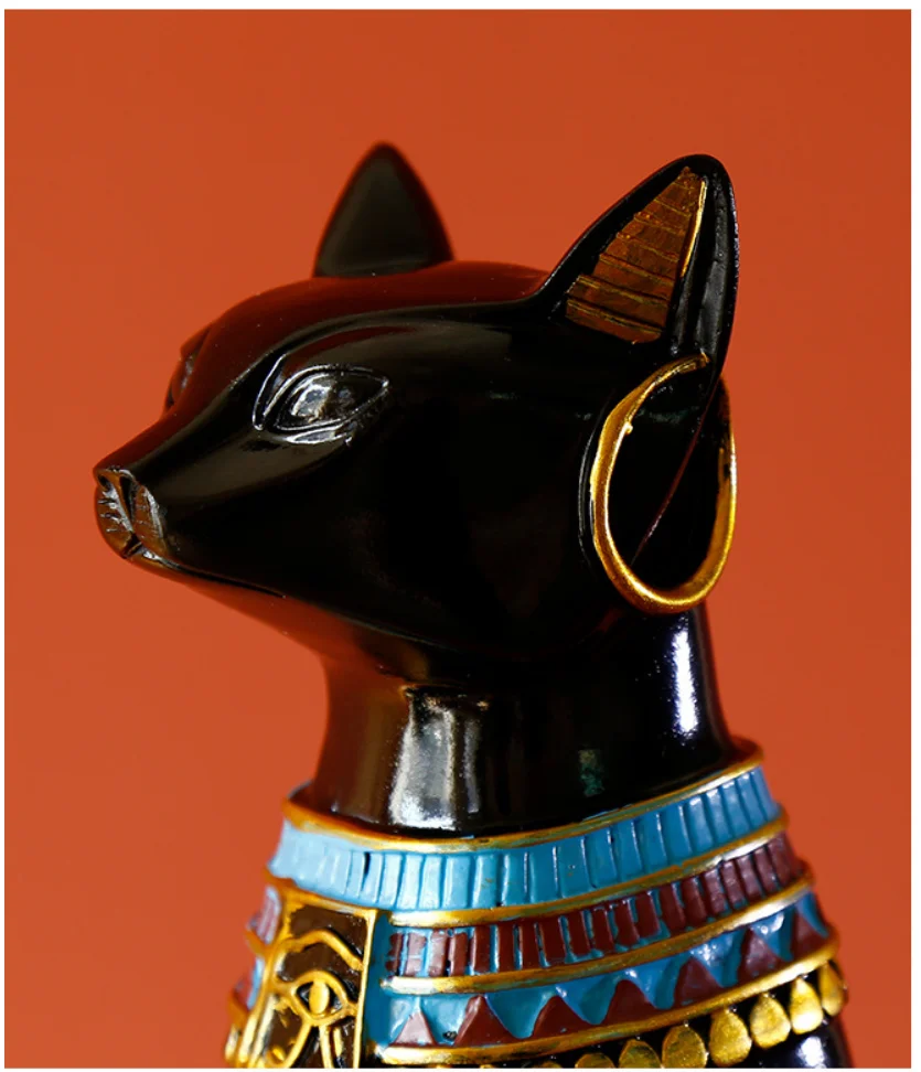 Статуэтка египетского кота статуэтка украшение богини Bastet воплощение кот Бог