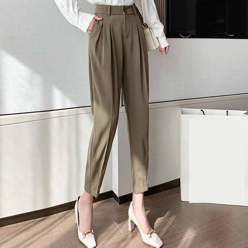 Новинка весна-осень 2021 рабочая одежда повседневные Костюмные брюки женские