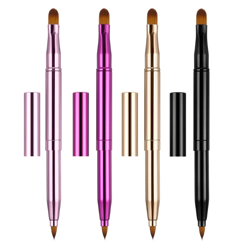 

Dual End Lip Brush Concealer Brushes Retractable Lipstick Eyeshadow Foundation Makeup Tool