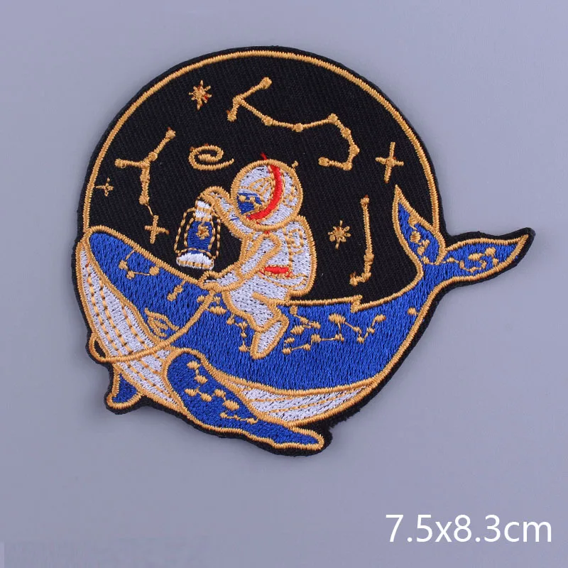 Нашивка на одежду с космическими приключениями вышитые нашивки для одежды