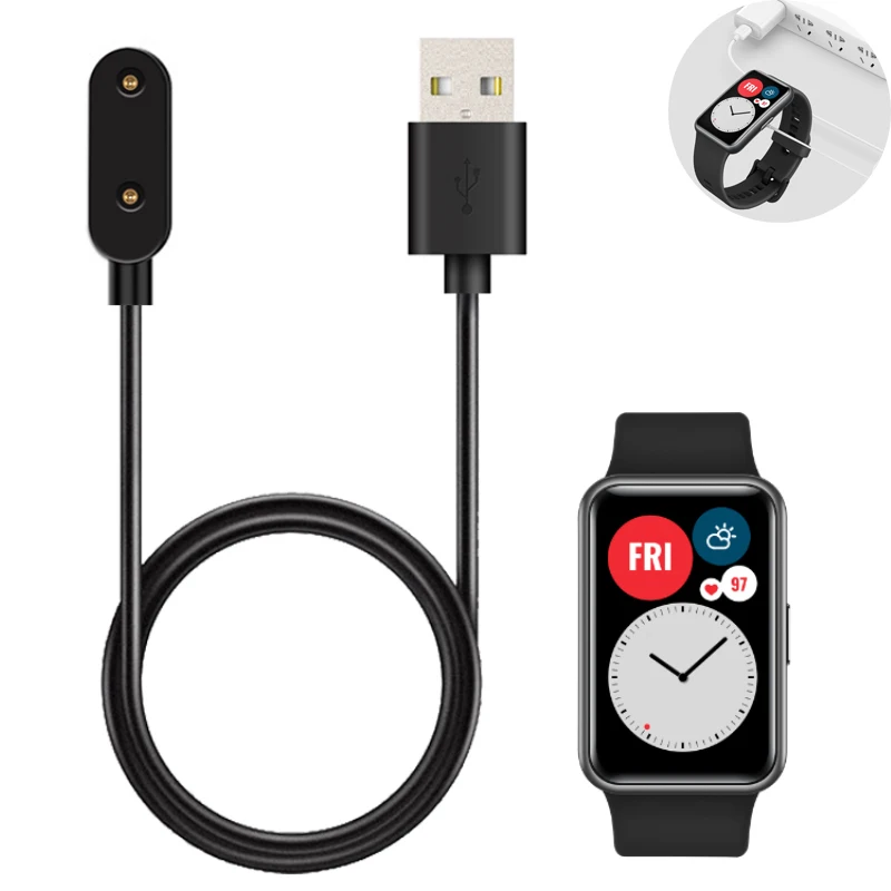

Новинка для Huawei Watch Fit зарядное устройство магнитный адаптер USB зарядный кабель шнур База Портативный шнур зарядный шнур аксессуары для умны...