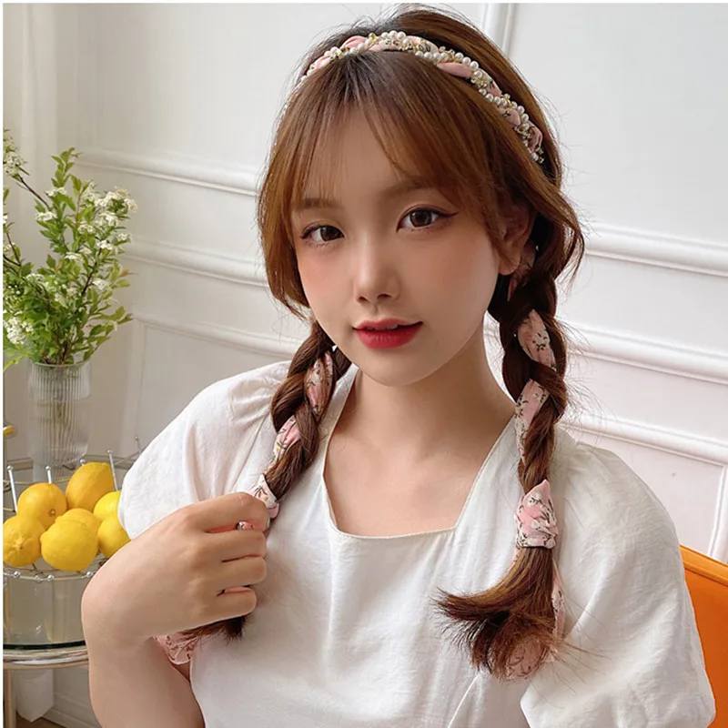 2021 новые милые простые стример кисточкой повязка на голову с бантом лента для