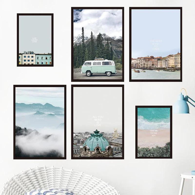 Самоклеящийся съемный декор для комнаты постер наклейки DIY путешествия память