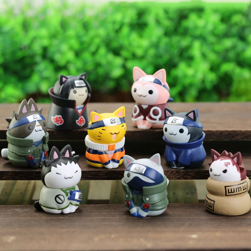 

8PCS/Set Anime Figures Kawaii Toys Mini Q Version Doll Modle Action Model