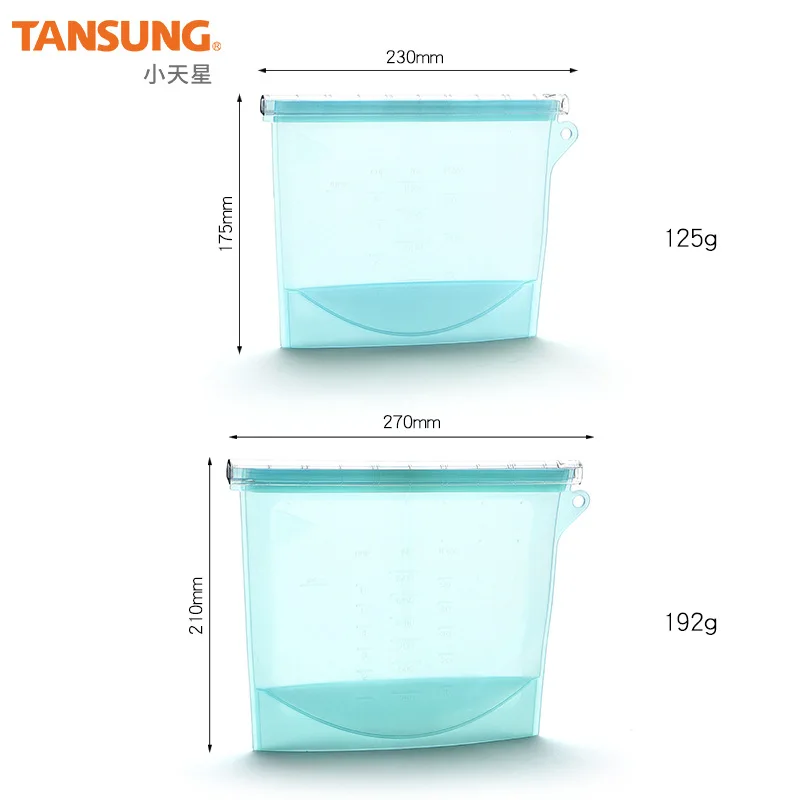 2 шт Большая + маленькая многофункциональная герметичная силиконовая сумка для