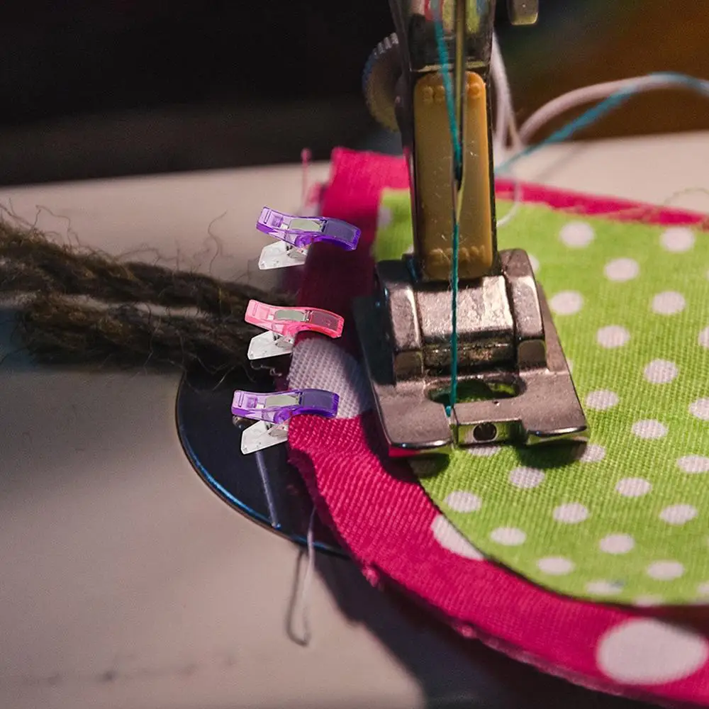 100 шт. Многофункциональный Пластик топор Мощность зажим для шитья подол