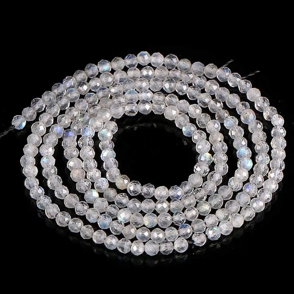 Природный вспышки лабрадорит каменные бусы 2 3 4 мм маленькие круглые свободные