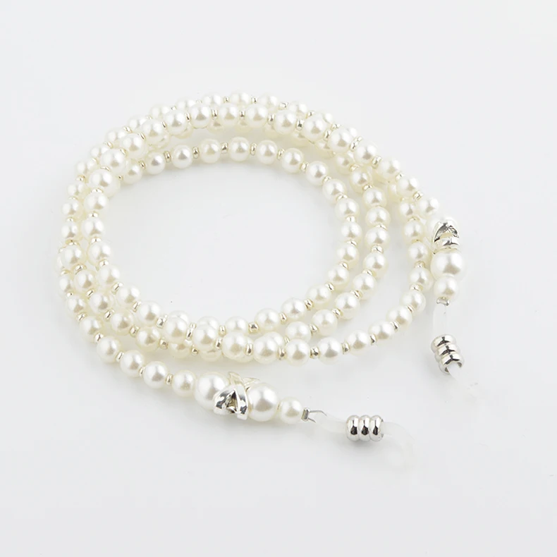 Белый Бисерный шнур для очков стеклянный ремешок чтения держатель красный очки