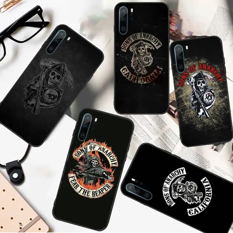 

Sons of anarchy TV series Phone Case For Huawei honor Mate P 10 20 30 40 i 9 8 pro x Lite smart 2019 nova 5t