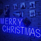 Для вечевечерние Яркие Рождественские украшения лампа шатер USB настенный Декор для дома слова неоновые буксветодиодный