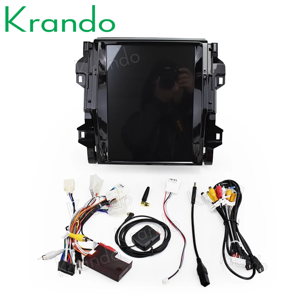 Вертикальный автомобильный радиоплеер Krando автомагнитола с GPS для Toyota Fortuner 9 0 Android
