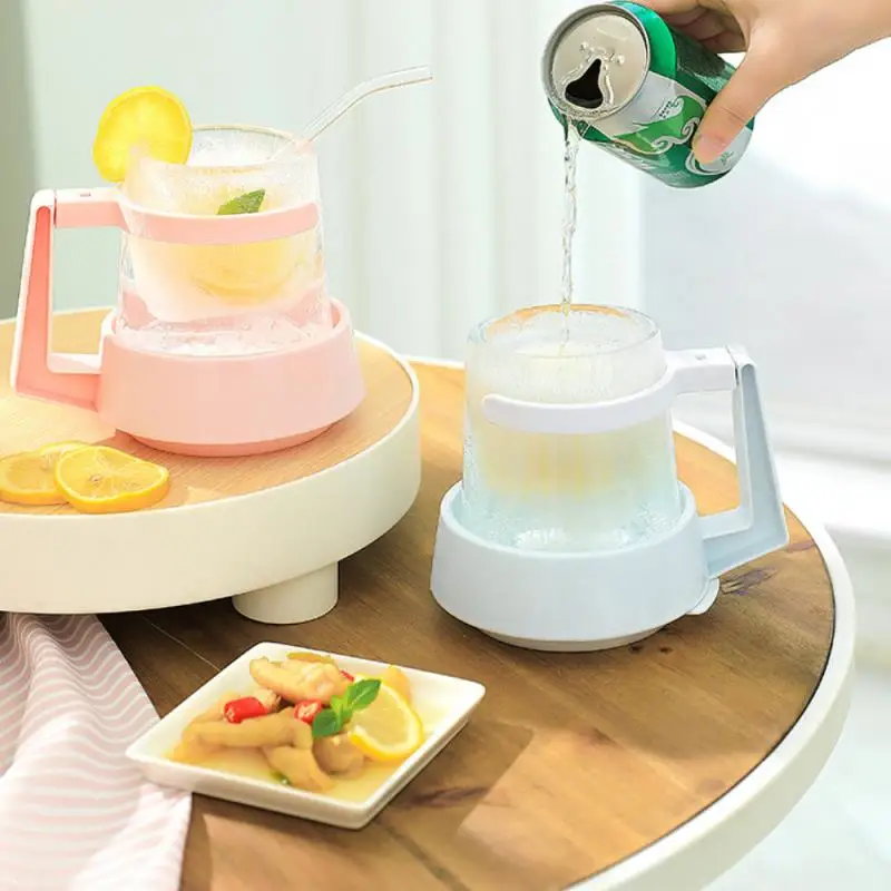 

14*15*15cm Creative Colorful Ice Cups Cold Drink Cups Ice Beer Cups Fruit Cups Handy Cups Iced Cups Ice Molds