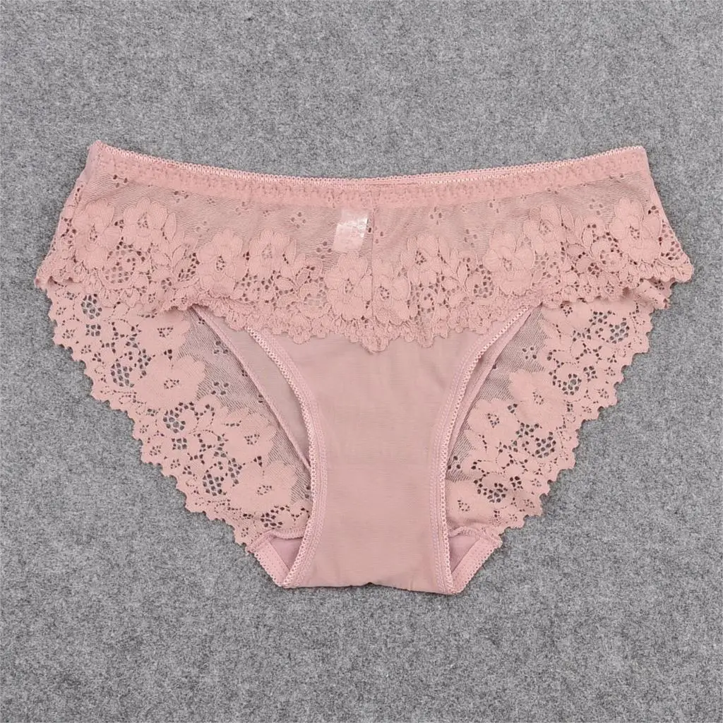 Модные женские кружевные трусики Сетчатое нижнее белье удобные трусы