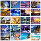 DIY 5D алмазов картина пейзаж в сумерках полный кругкамни в форме ромба набор со стразами Вышивка крестом мозаичная картина хлопковые тапочки домашняя обувь ручной работы