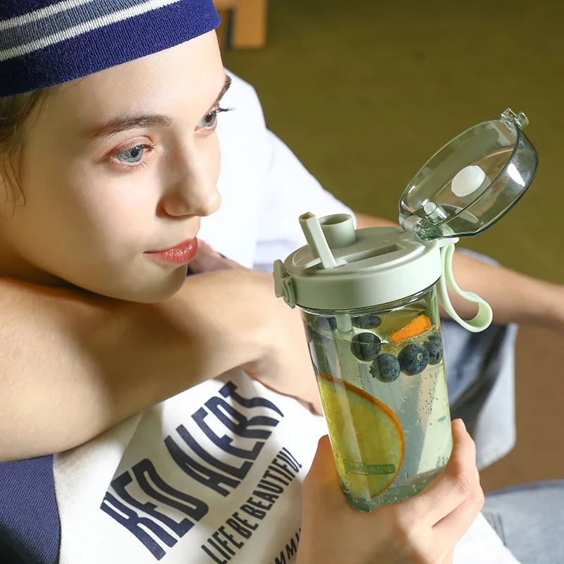 Двойная Питьевая чашка Милая чистая красная двойная креативная соломенная для