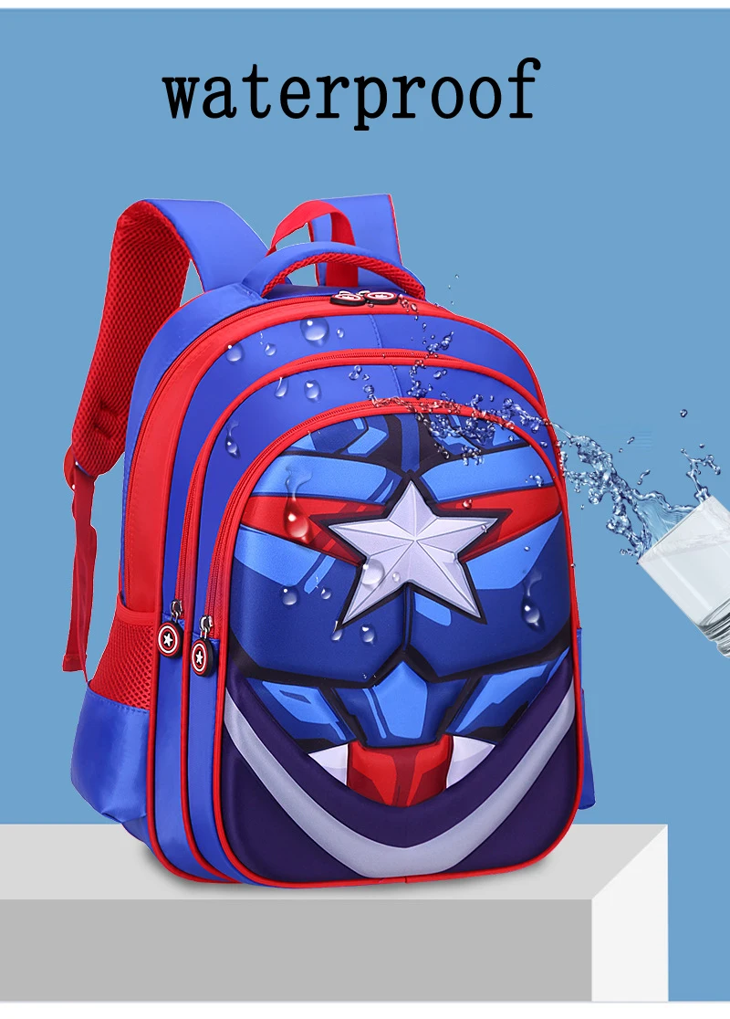 Новинка 2019 школьный рюкзак 3D школьные ранцы для мальчиков водонепроницаемый