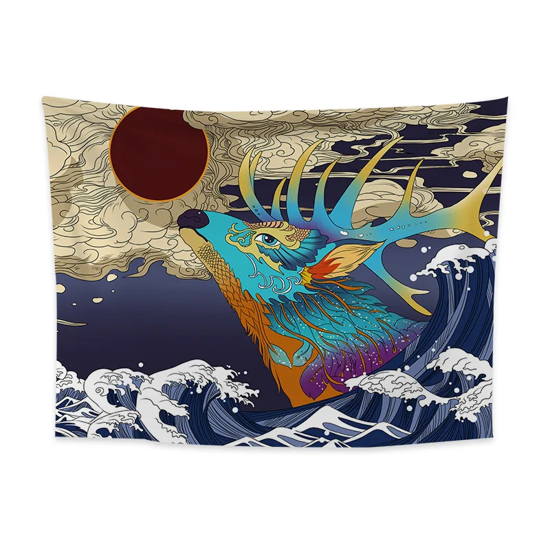 Забавный горячий японский Фон тканевый креативный гобелен современный дизайн