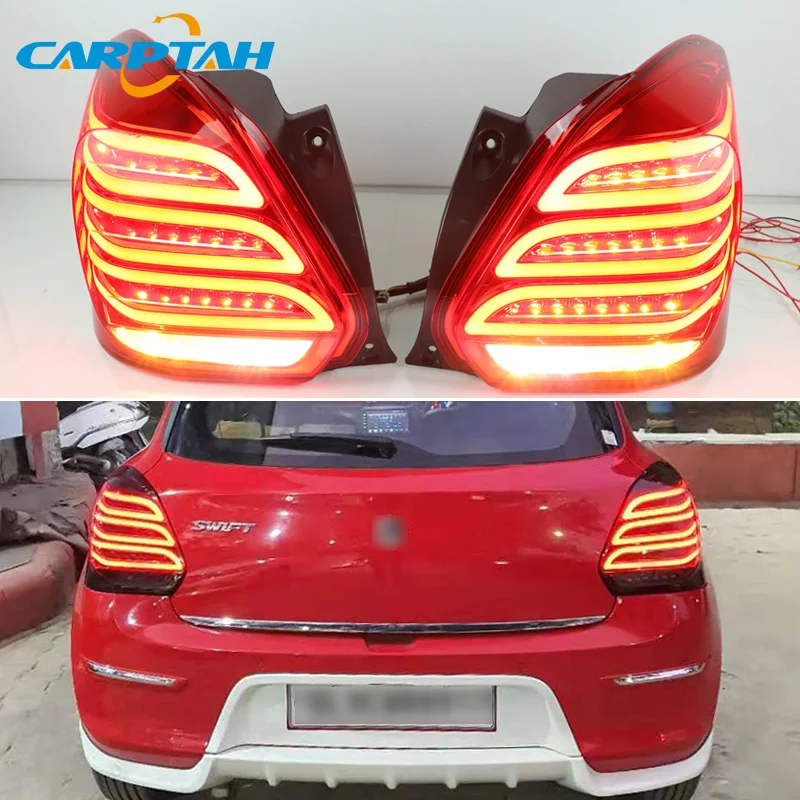 

Car Styling Tail Lights Taillight For Suzuki Swift 2017 2018 2019 Rear Lamp DRL + Dynamic Turn Signal + Reverse + Brake LED