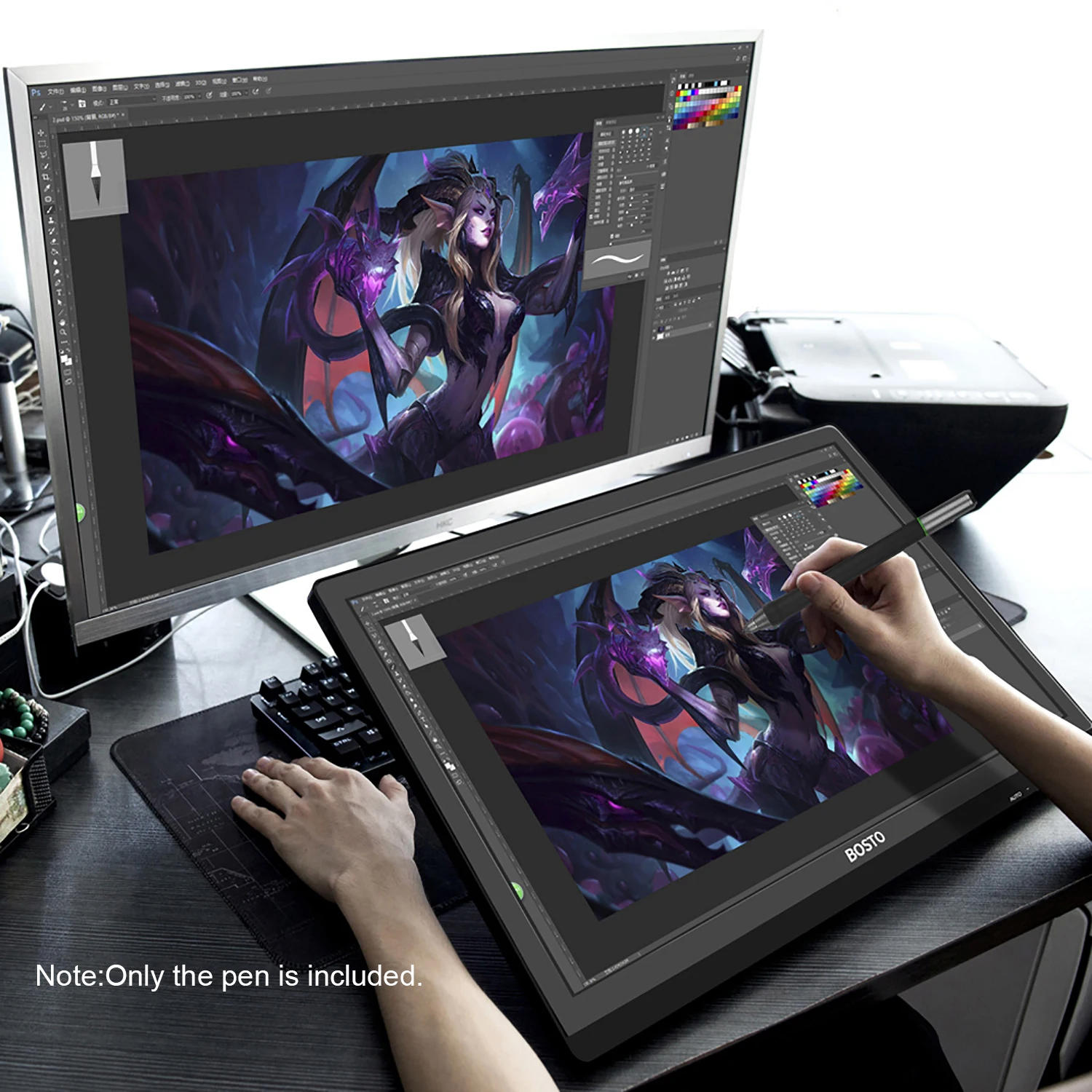 Цифровая ручка 8192 уровней Давление Батарея-прилагается Бесплатный стилус с 20