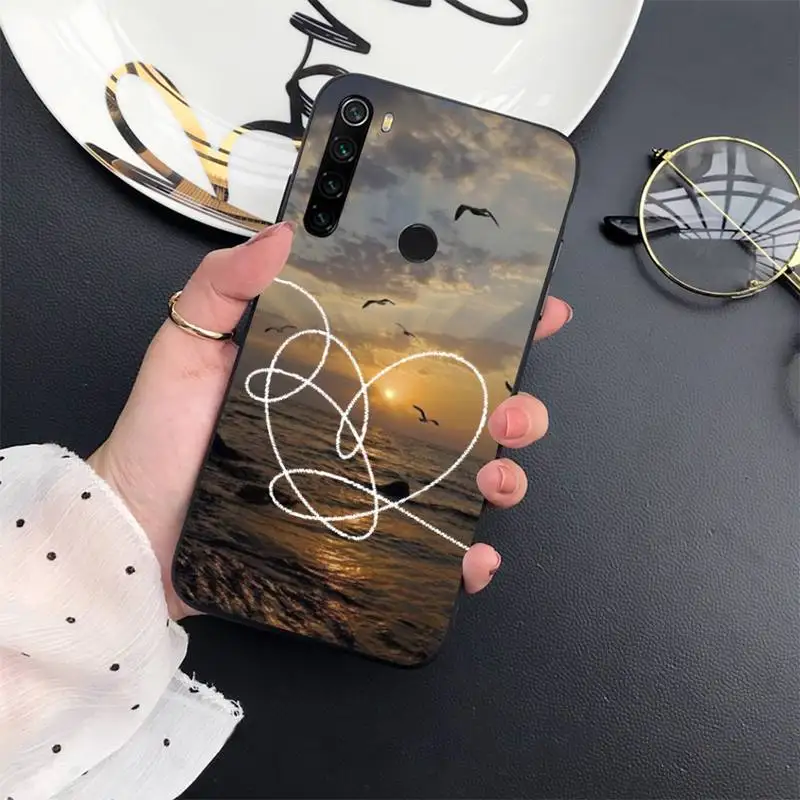 

love heart sea wave Phone Case For Xiaomi mi 9 9t 10 redmi 9 9a 8 8a note 10 9 9s 8 8t 7 pro max funda