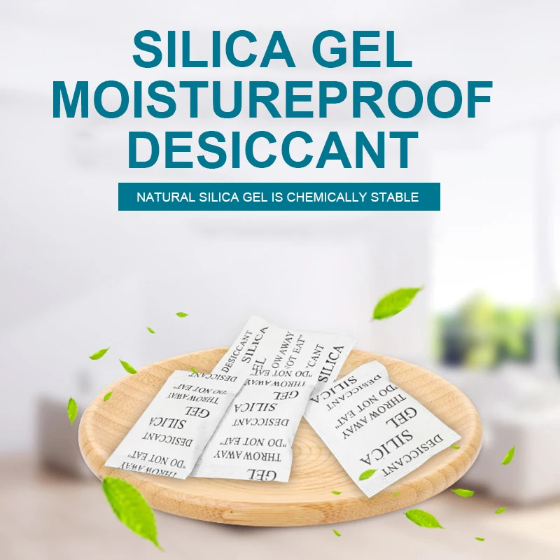 100 пакетиков нетоксичного силикагеля влагопоглощающий чехол для гардероба | Дом