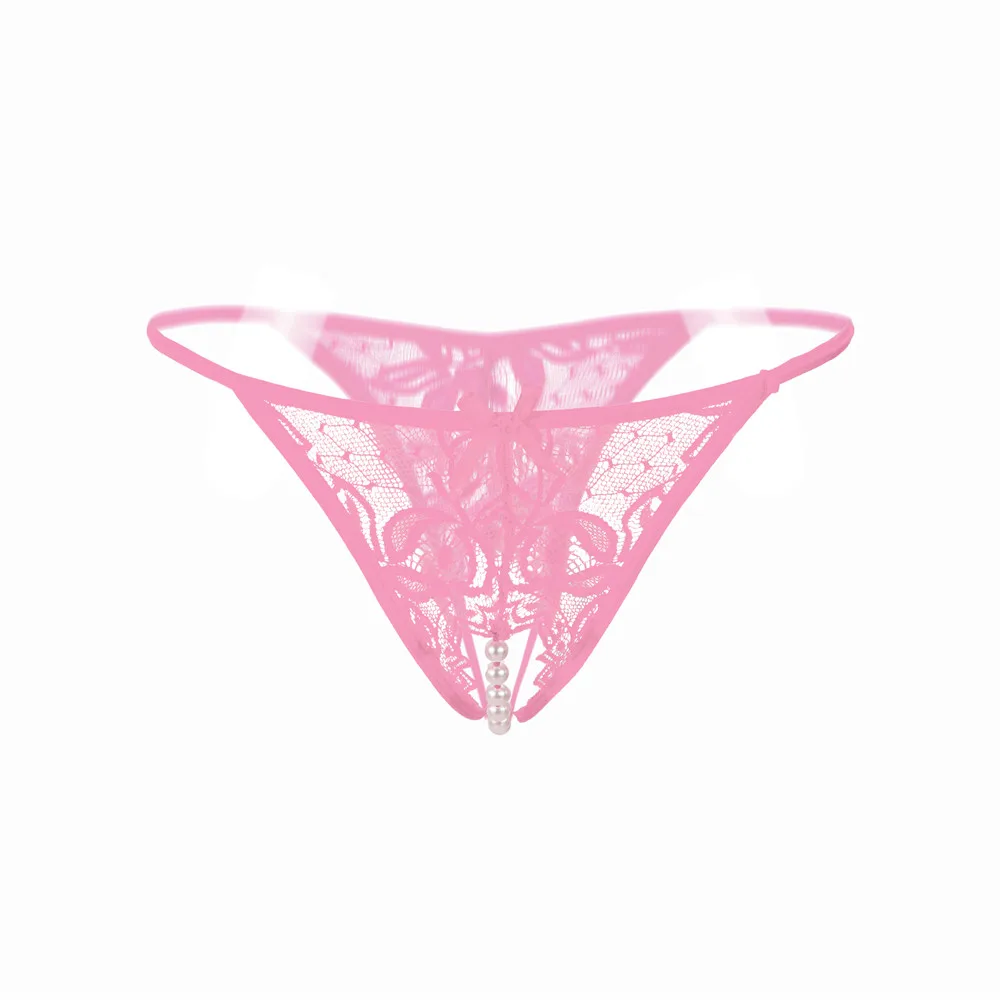 

Female lace crotch shows crotch G-string of crotch and pearl massage underwear lace sexy G-string sells like hot cakes L4