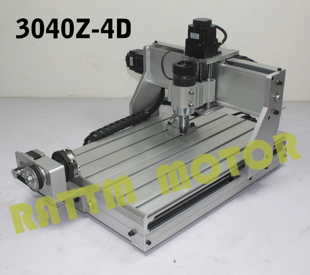 Последние 300W четыре оси 4 CNC 3040Z 4D шариковый винт фрезерный станок с ЧПУ гравер