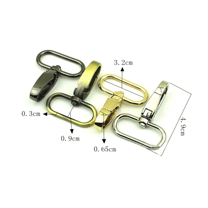 30 шт. кожаная сумка кошелек плечевой ремень застежка для ремня зажим триггер