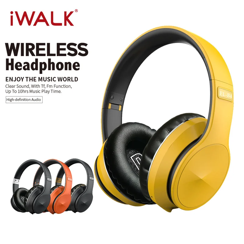 Беспроводные наушники IWALK Bluetooth 5 0 Hi Fi вкладыши с сабвуфером складные спортивные