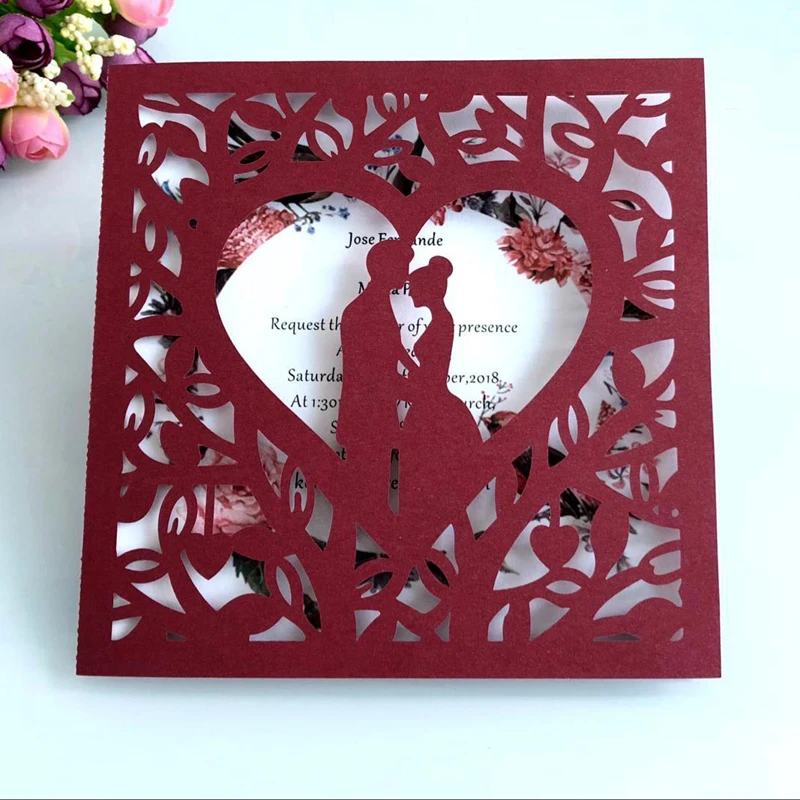 (100 шт./лот) персонализированная печать квадратная Золотая свадебная