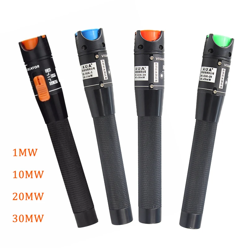 Preferential price Laser 30MW/20MW/10MW/1MW Visual Fault Locator Fiber Optic Cable Tester 5-30Km Range VFL AUA-30 |