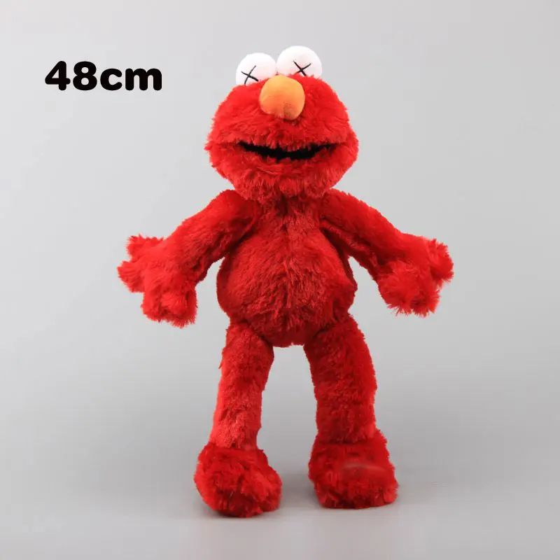 48cm 24-48 см мультфильм Улица Сезам плюшевая игрушка кукла эльмо Монстры большая птица Зои Берт фигурка плюшевые мягкие игрушки Детский подарок на день рождения - Color: 48cm