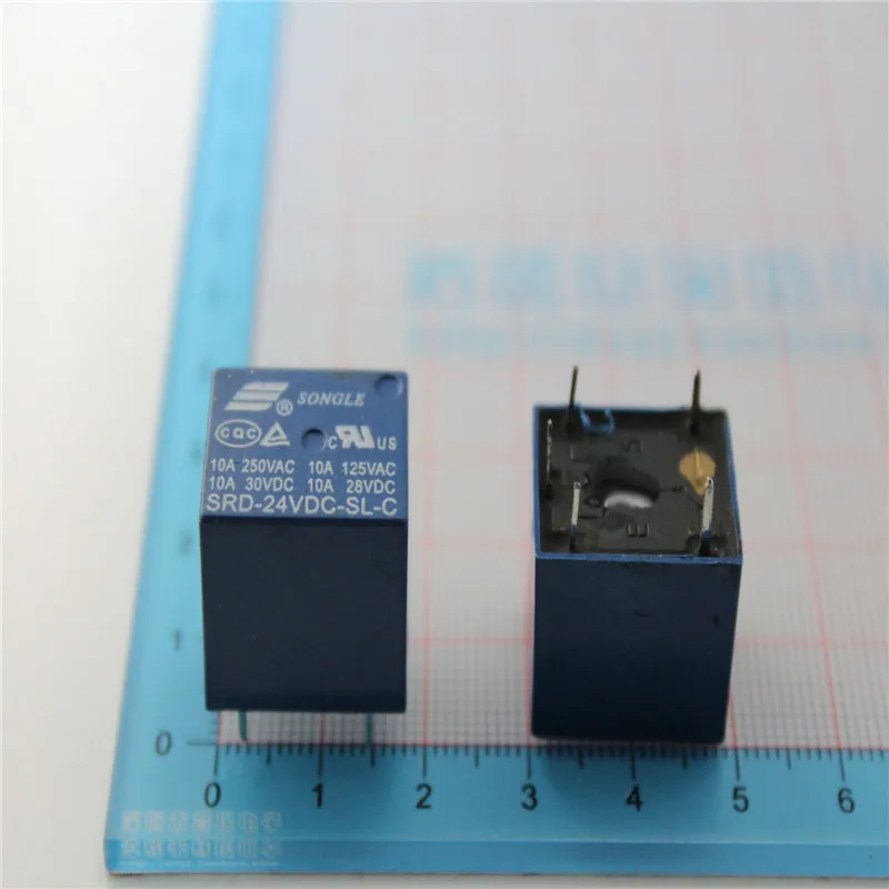 

5x SONGLE Power Relay SRD-24VDC-SL-C T73 PCB Type 24V DC Бесплатная доставка
