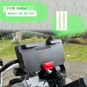 for bmw r1200gs f800gs adv f700gs r1250gs f900r new motorcycle parts navigation bracket wireless charging support mobile phone free global shipping