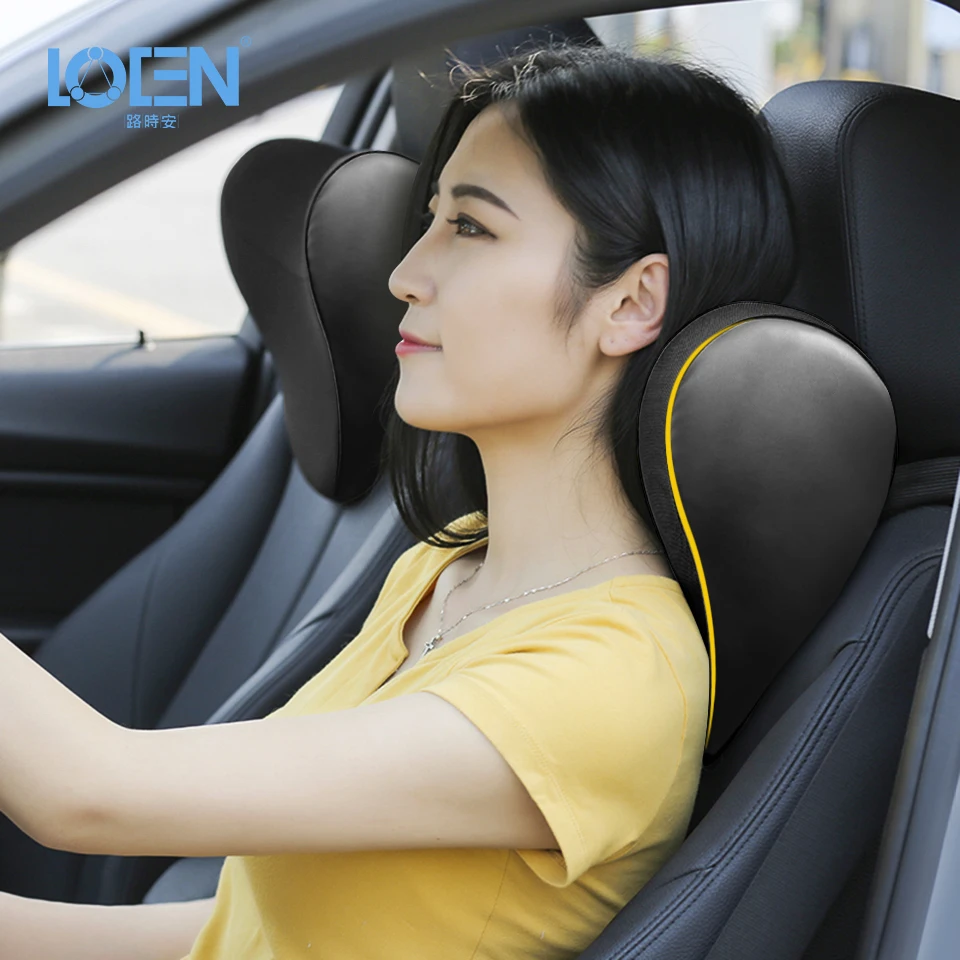 LOEN U shape Memory хлопковая Автомобильная подушка для шеи подголовник Foam ткань