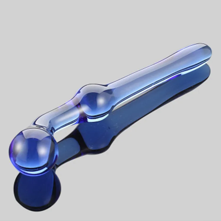 Спиральная форма Хрустальное стекло для мастурбации пениса Анальная пробка