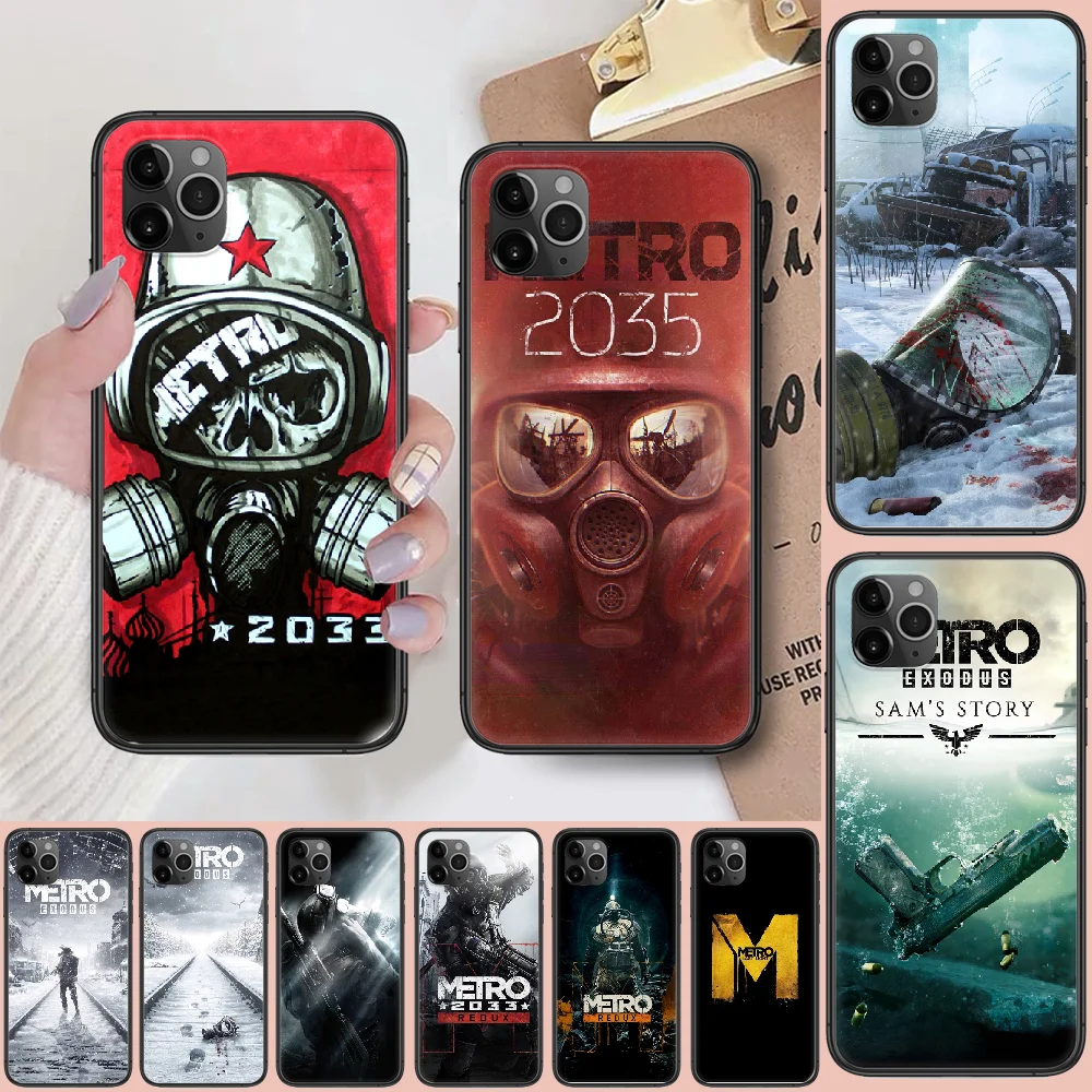 Чехол для телефона Game metro exodus чехол iphone 5 5s se 2 6 6s 7 8 12 mini plus X XS XR 11 PRO MAX черный с