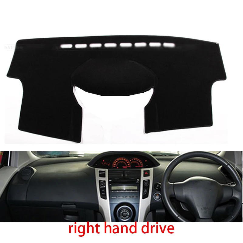 Для Toyota yaris L 2008 2009 2010 2011 стайлинга автомобилей тире коврики наклейка на приборную