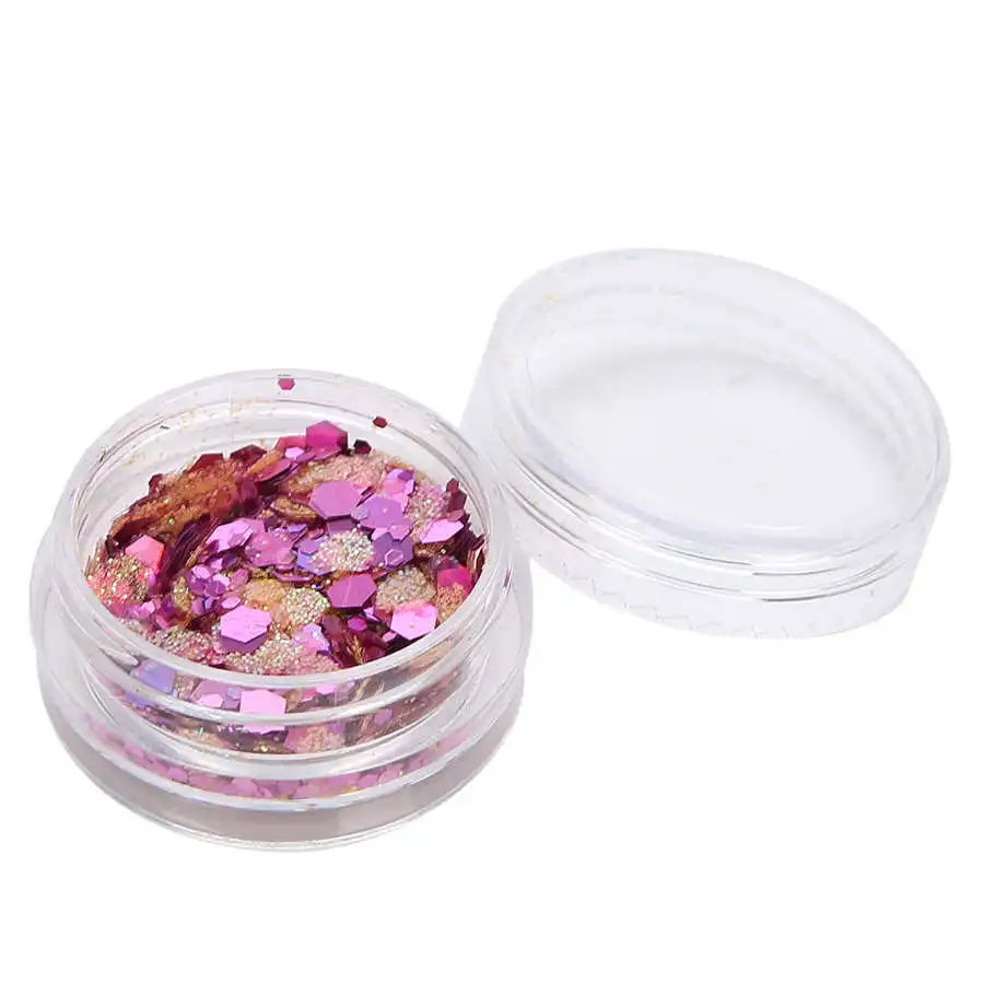 6 цветов краска для тела блестящая пудра волосы лица блестящий клей