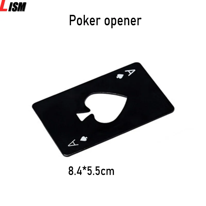 2 шт. Карманный пивной карта открывалка многофункциональная Нержавеющая сталь