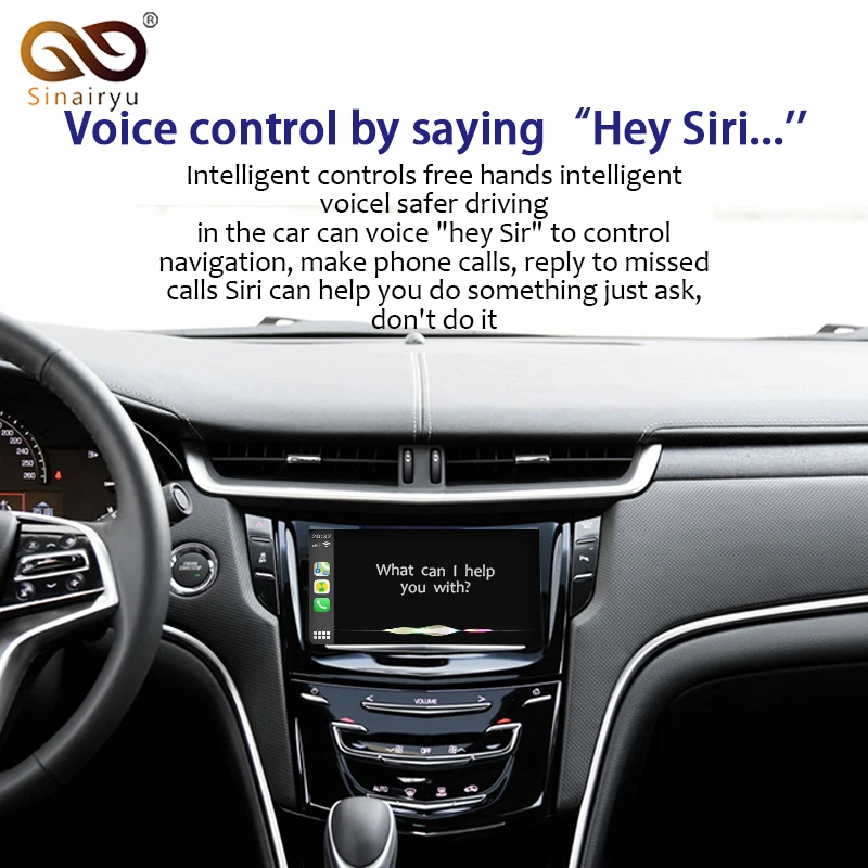 Sinairyu беспроводное Apple Carplay для Cadillac XTS 2014 2019 Android автомобильное зеркало в форме
