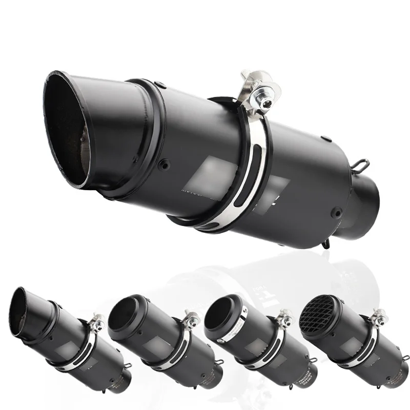 36-51mm Motorcycle exhaust escape moto Exhaust Muffler Pipe Carbon For gsr 600 750 crf 230 cb650f mt07 mt09 | Автомобили и