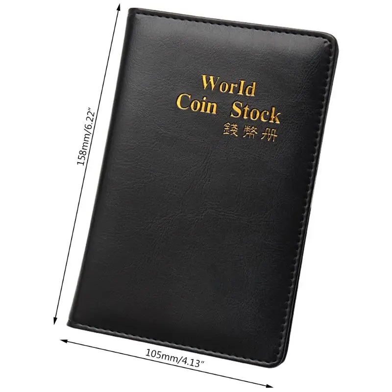 

120 Collection Storage Penny Pockets Money Album Book Collecting Coin Holder