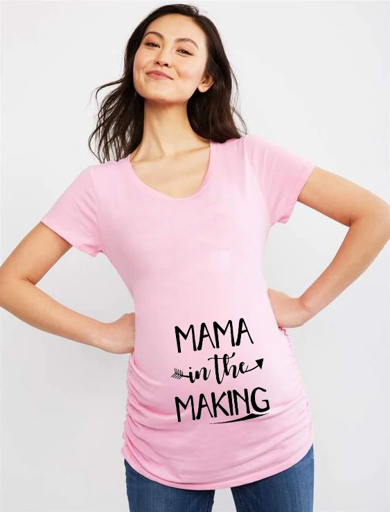 I Love Mama в беременности улззанг женская футболка с короткими рукавами подходит для