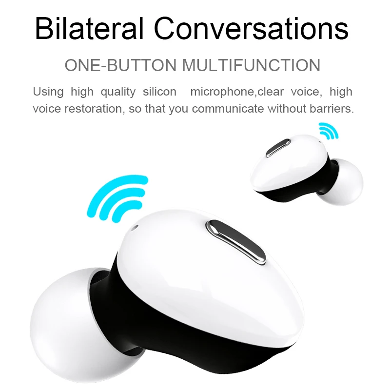 Bluetooth наушники Bleuthoot 5,0 беспроводные наушники Tws спортивные наушники гарнитура с микрофоном