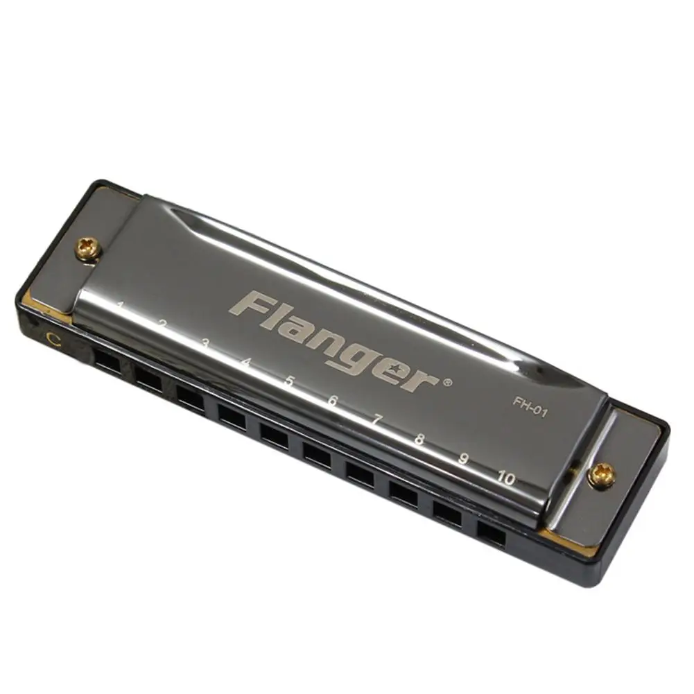 Flanger 10 отверстий 20 C тон диатонический Блюз гармоника Стандартный рот ключ орган с