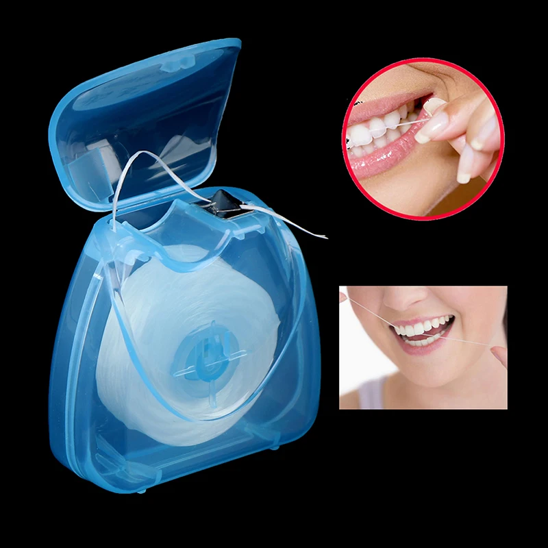 

50M Micro Wax Peppermint flavor Dental Flosser Interdental Brush Teeth Stick Toothpicks Floss Pick Oral Hygiene Clean Wire