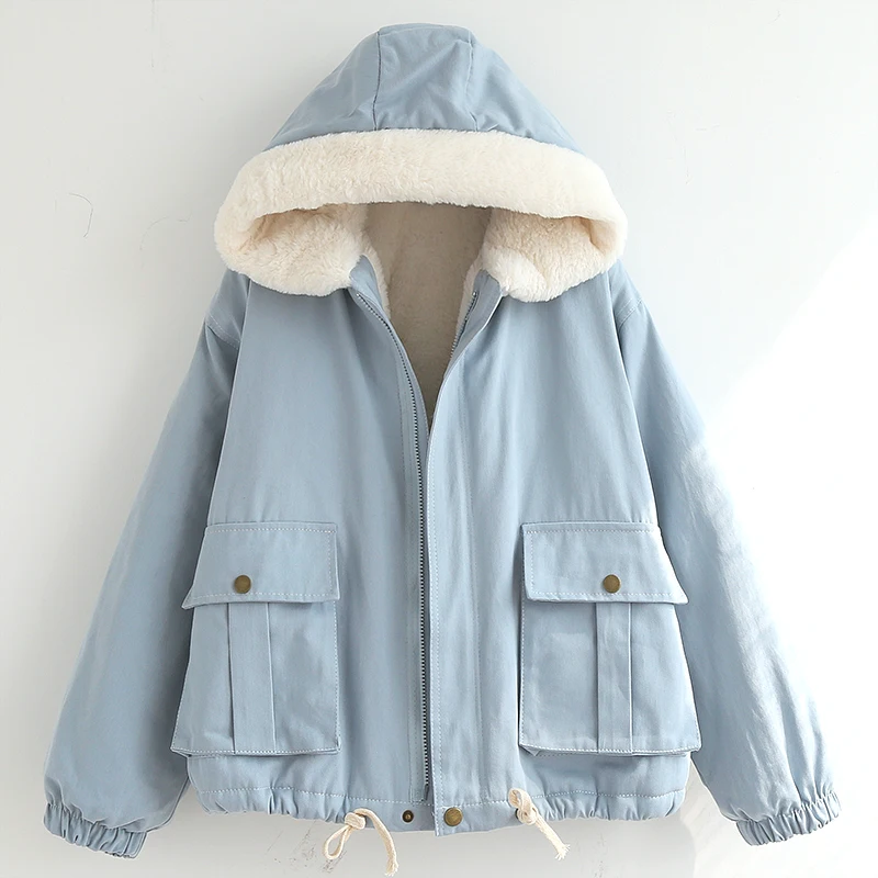 

Рабочая одежда, стеганая куртка, женская короткая стеганая куртка, Корейская версия, свободная Студенческая новая стеганая куртка, зимнее п...