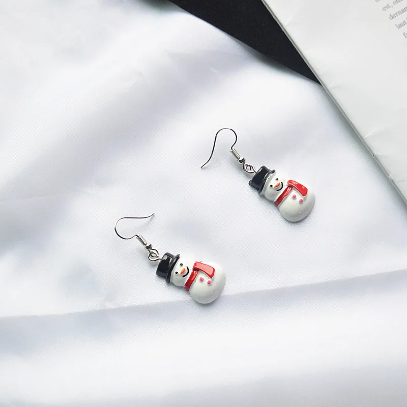 Серьги-подвески на новогоднюю елку рождественские украшения для дома подарочные