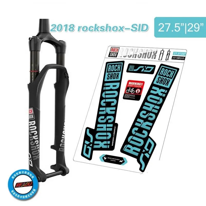 2018 ROCKSHOX SID спереди наклейки на вилке для езды горном велосипеде Езда наклейка